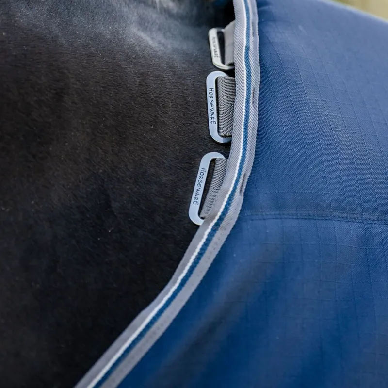 Rambo Optimo 200g Stable Rug - Navy/Thunderstorm Grey/Silver-3