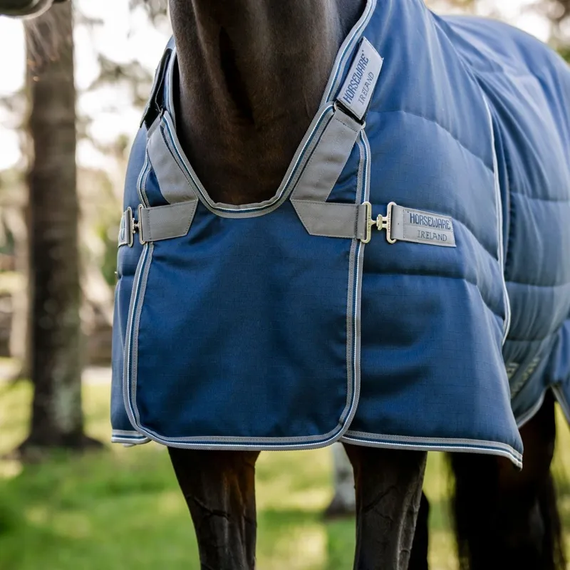 Rambo Optimo 200g Stable Rug - Navy/Thunderstorm Grey/Silver-1