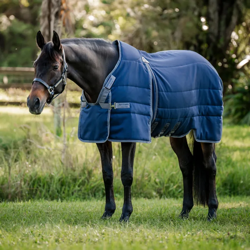Rambo Optimo 200g Stable Rug - Navy/Thunderstorm Grey/Silver
