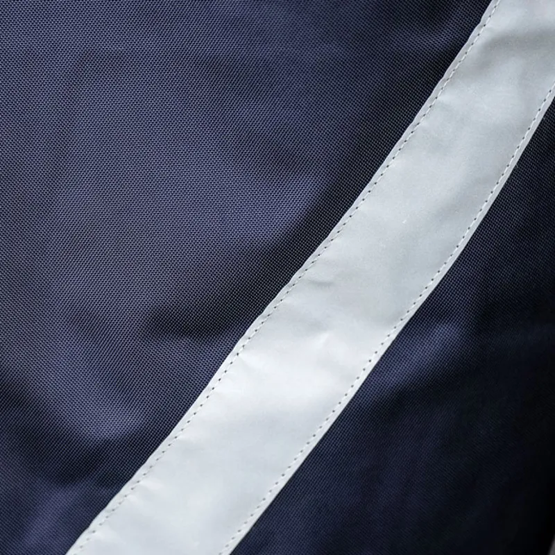 Rambo Optimo Plus 0g Turnout Rug - Navy/Thunderstorm Grey/Silver-8