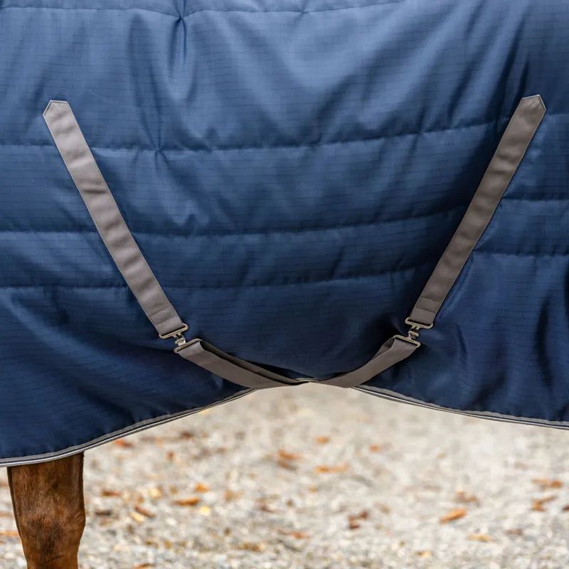 Rambo 100g Stable Rug - Navy/Thunderstorm Grey/Silver-3
