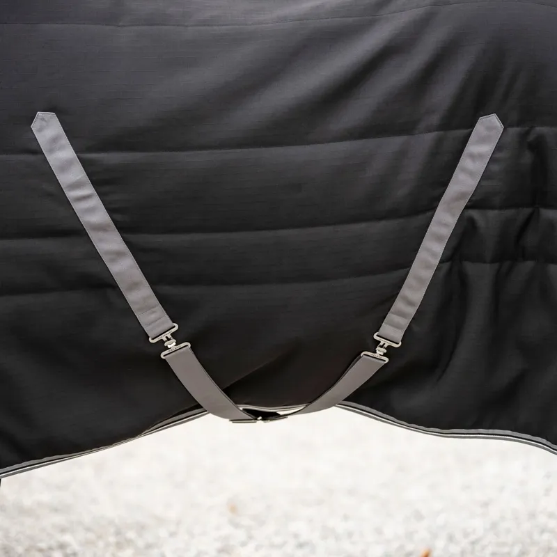 Rambo 200g Stable Rug - Black/Thunderstorm Grey/Silver-1