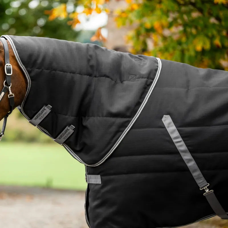 Rambo 200g Stable Hood - Black/Thunderstorm Grey/Silver-1