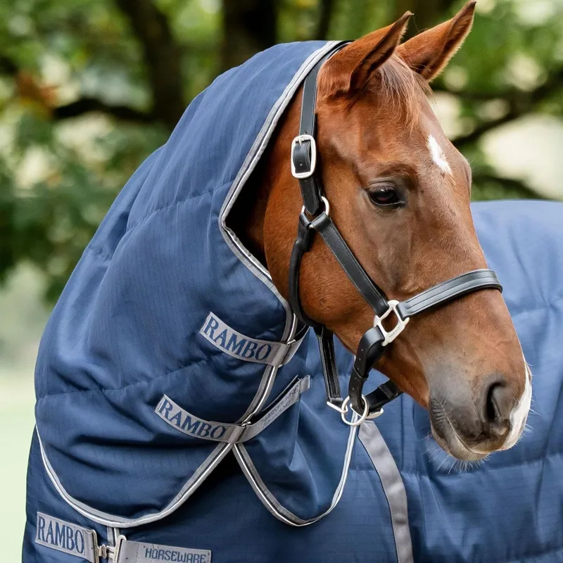 Rambo 200g Stable Hood - Navy/Thunderstorm Grey/Silver-1