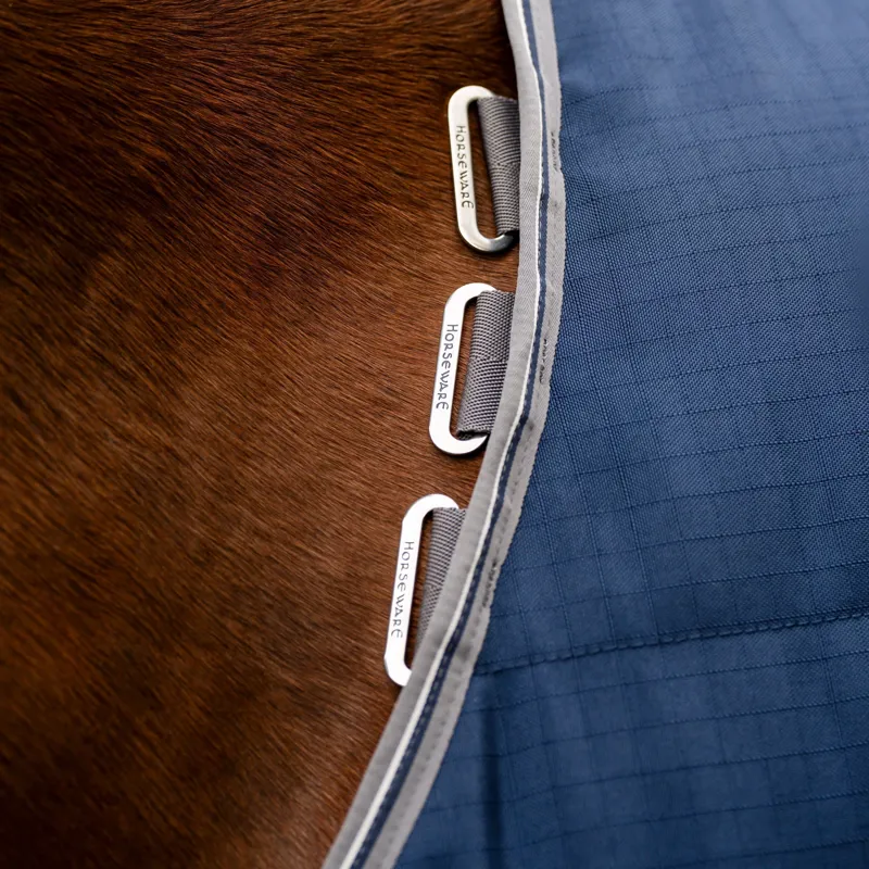 Rambo 200g Stable Rug - Navy/Thunderstorm Grey/Silver-4