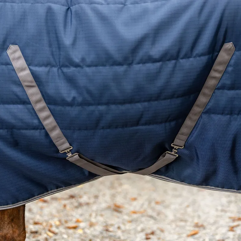 Rambo 400g Stable Rug - Navy/Thunderstorm Grey/Silver-4
