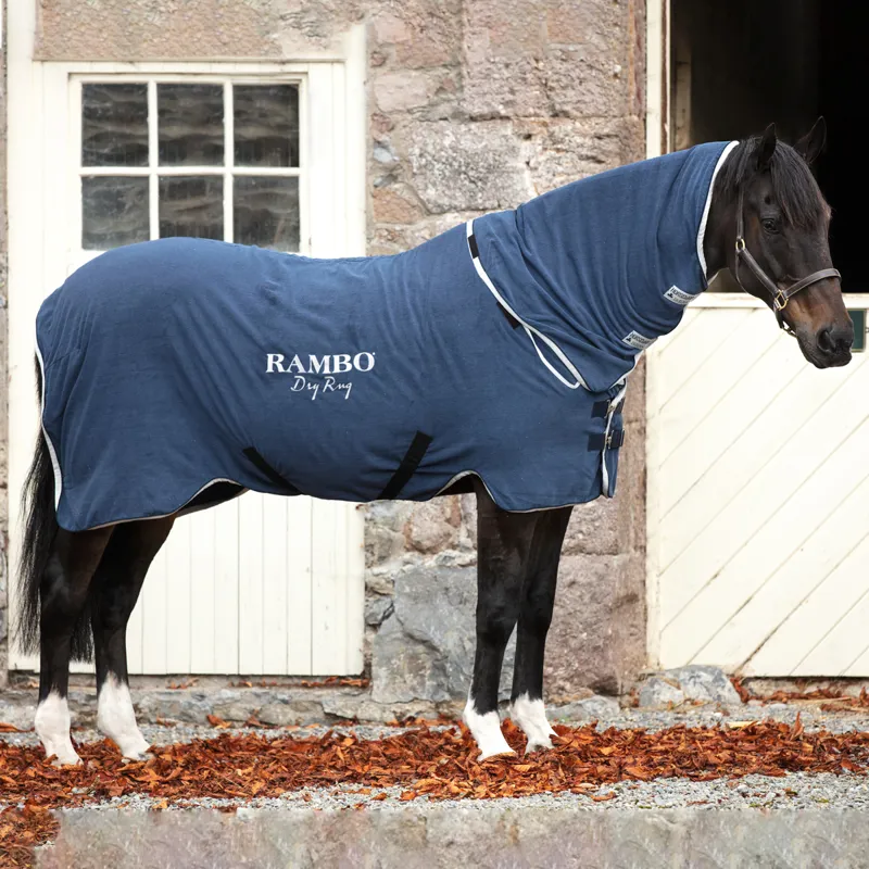 Rambo Dry Rug Combo - Navy/Silver