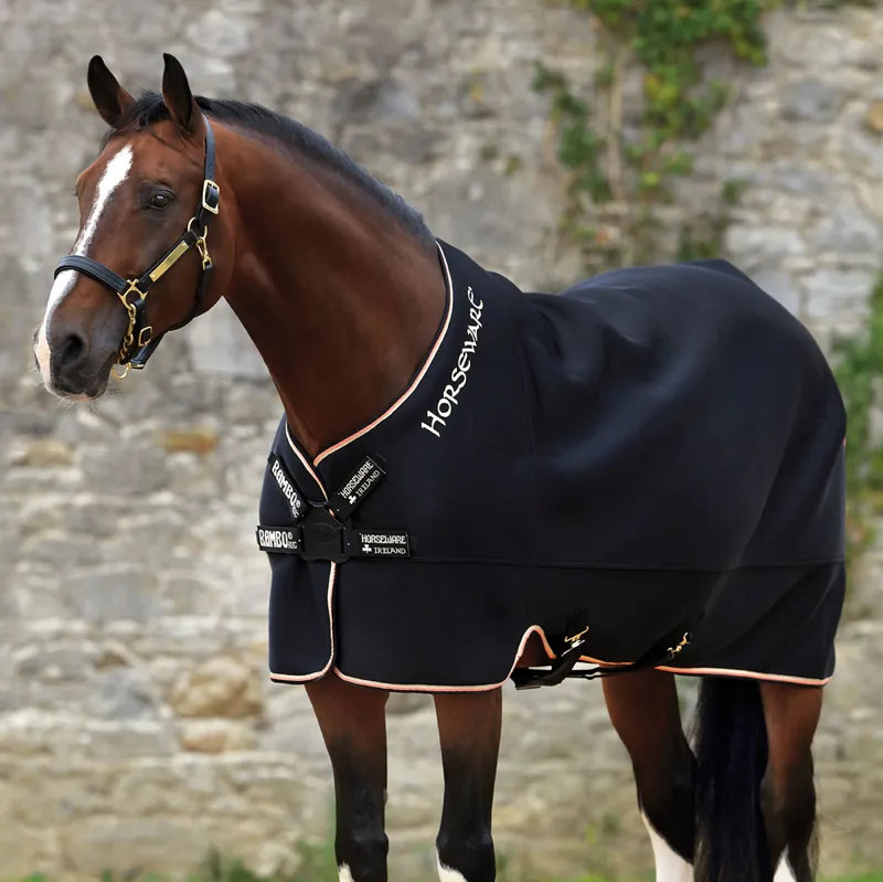 Rambo Airmax Cooler Rug with Disc Front - Black/Tan/Orange-1