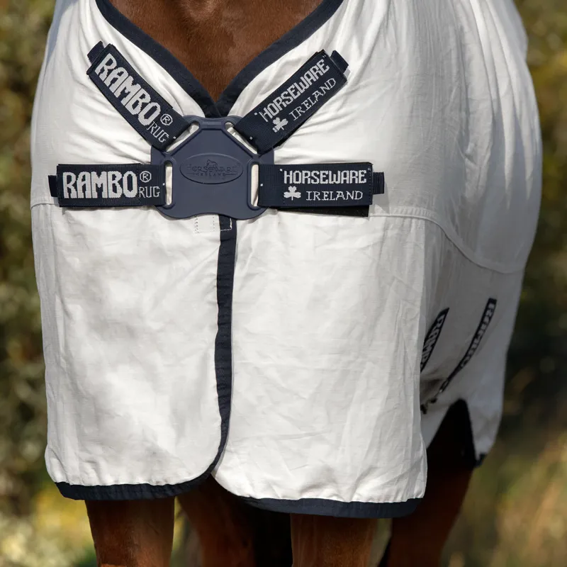 Rambo Natura Summer Sheet - White/Navy-2