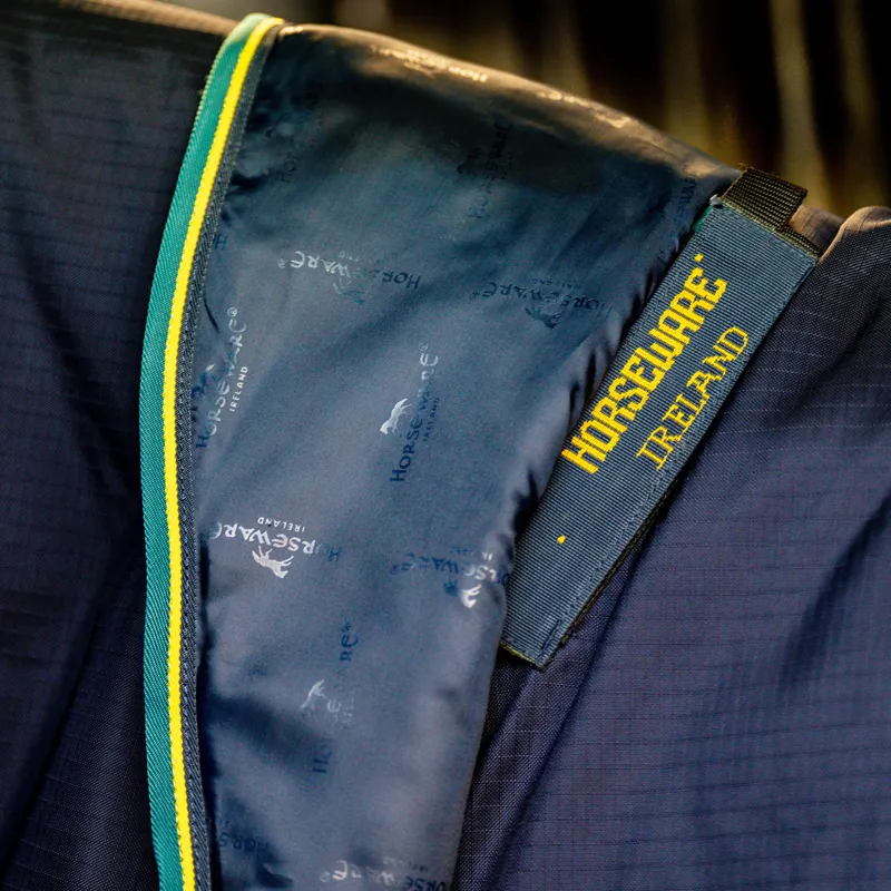 Rambo Duo Force 2.0 100g Turnout Rug with 2 Eco Liners Bundle - Navy-8