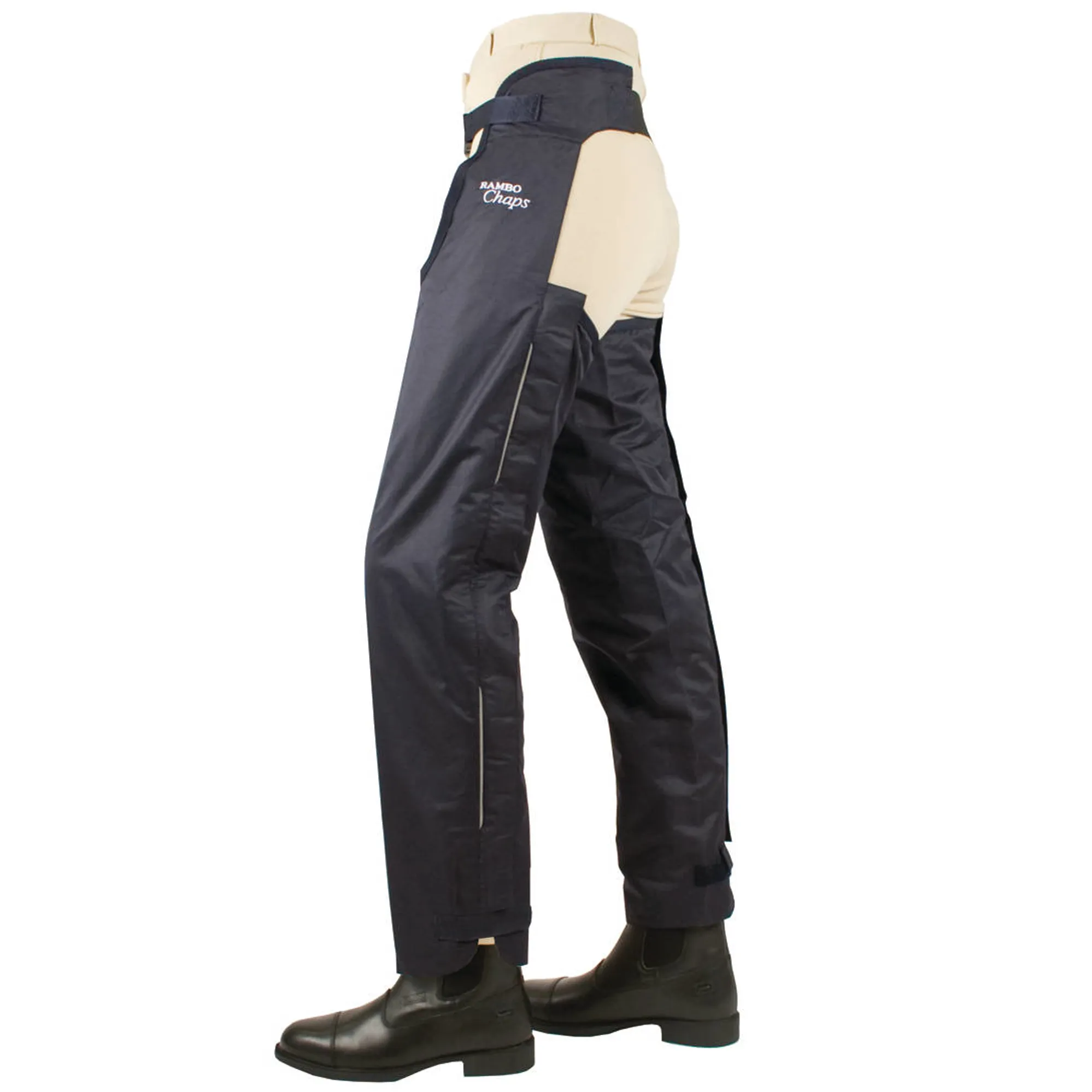 Horseware Rambo Full Leg Waterproof Fleece Lined Unisex Chaps Navy