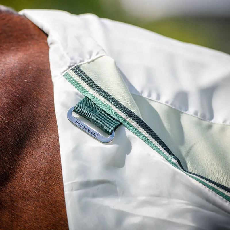 Rambo Hoody Sweet Itch Fly Rug - Green/Sage/Beige - 7ft3-3