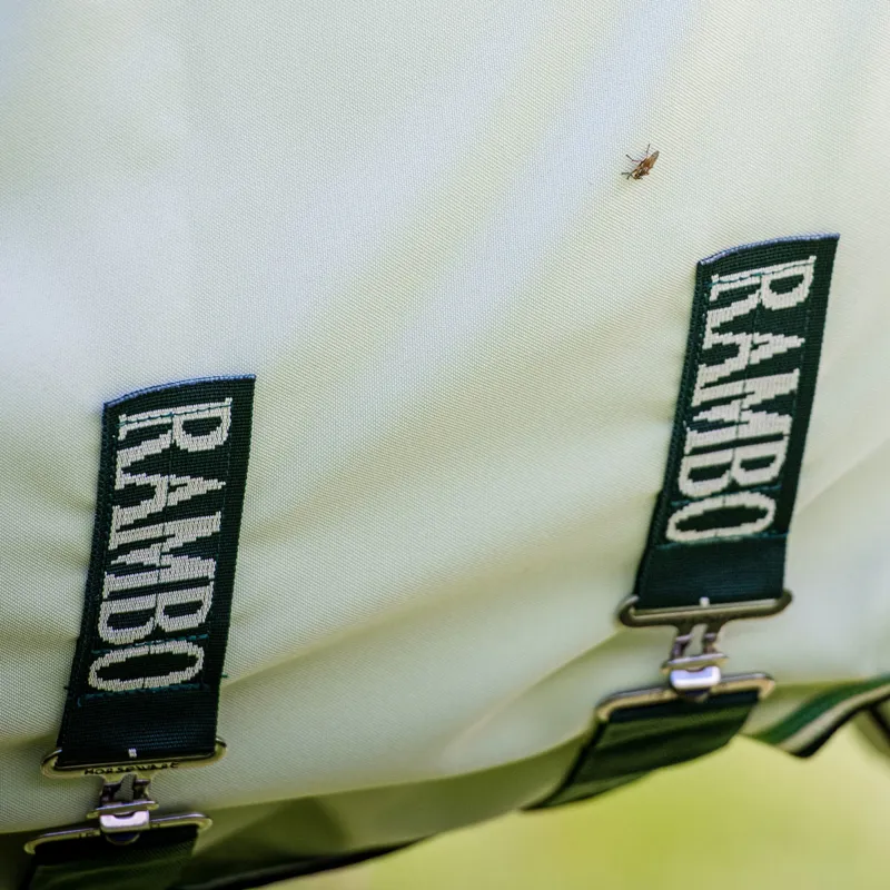 Rambo Hoody Sweet Itch Fly Rug - Green/Sage/Beige - 7ft3-4