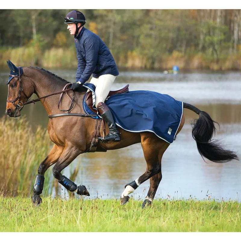 Rambo Waterproof Fleece Competition Exercise Sheet - Navy/Beige/Baby