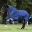 Rambo Optimo 0g Turnout Rug with 400g Liner - Navy/Burgundy/Teal/Navy
