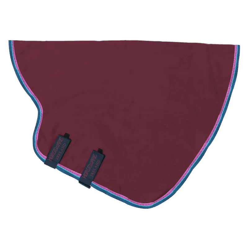 Rambo Original Lite 0g Turnout Hood - Burgundy/Teal/Navy-1