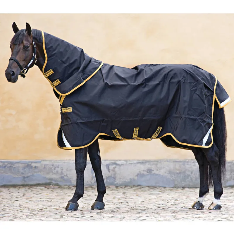 Rambo Supreme 0g Detachable Neck Turnout Rug - Black/Gold