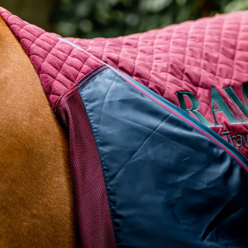 Rambo Travel Series Rug V1 - Burgundy/Teal-3