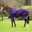 Rambo Wug 0g High Neck Turnout Rug - Purple/Silver