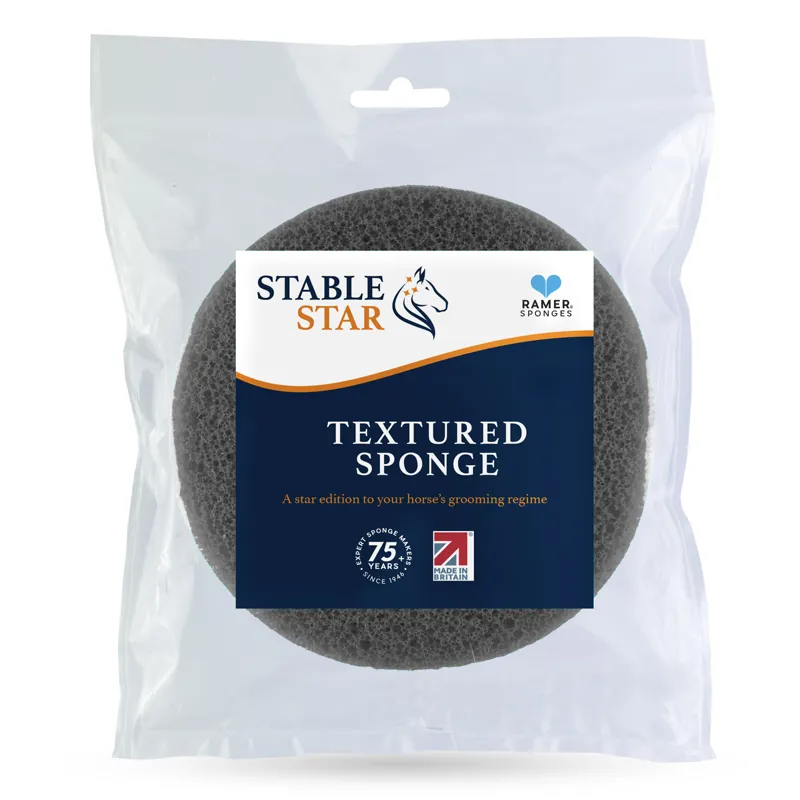 Ramer Stable Star Textured Sponge - Black