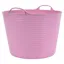 Red Gorilla Tubtrug Flexible Large 38L Bucket - Soft Pink