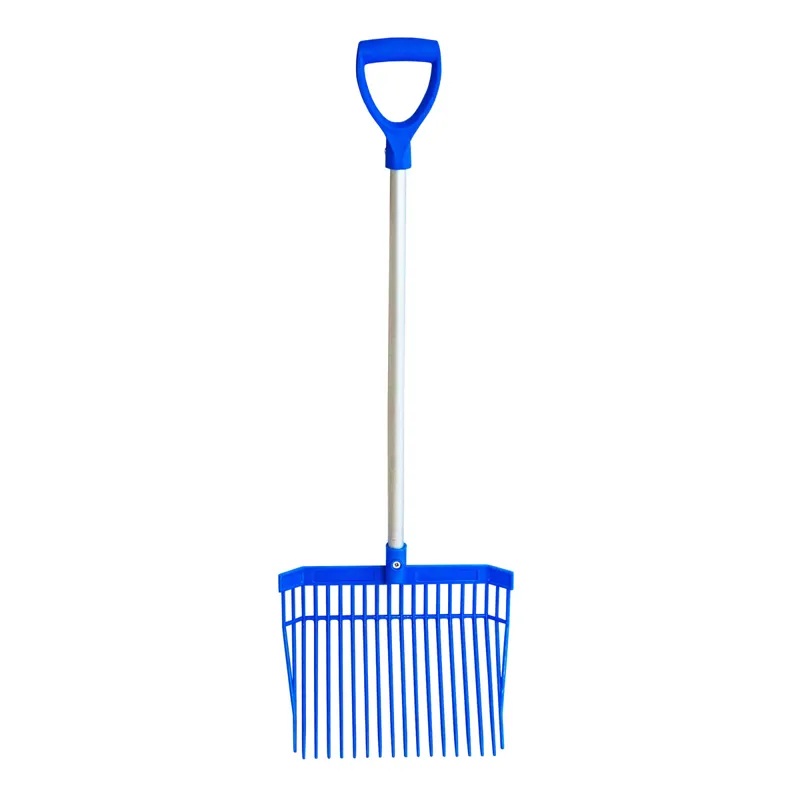 Red Gorilla D-Handle PC Short Bedding Fork - Blue