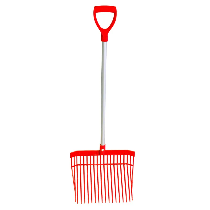 Red Gorilla D-Handle PC Short Bedding Fork - Red