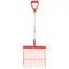 Red Gorilla D-Handle Riddler Short Bedding Fork - Red