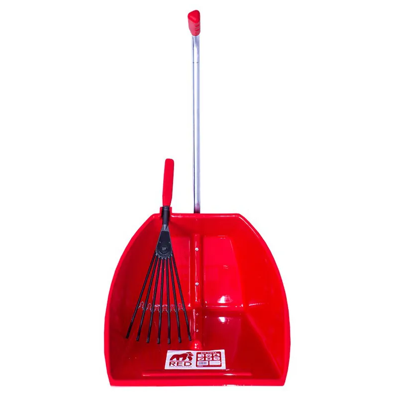 Red Gorilla Big Tidee with Short Plastic Rake - Red