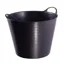 Red Gorilla Tubtrug Flexible Medium 26lt Bucket - Black