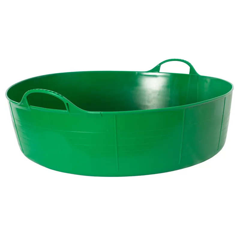 Red Gorilla Tubtrug Flexible Large Shallow 35L Bucket - Green