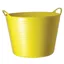 Red Gorilla Tubtrug Flexible Large 38L Bucket - Yellow
