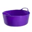 Red Gorilla Tubtrug Flexible Small Shallow 15lt Bucket - Purple
