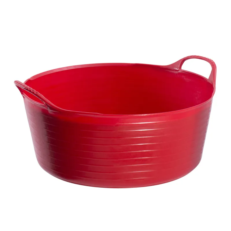 Red Gorilla Tubtrug Flexible Small Shallow 15lt Bucket - Red
