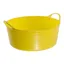 Red Gorilla Tubtrug Flexible Small Shallow 15lt Bucket - Yellow