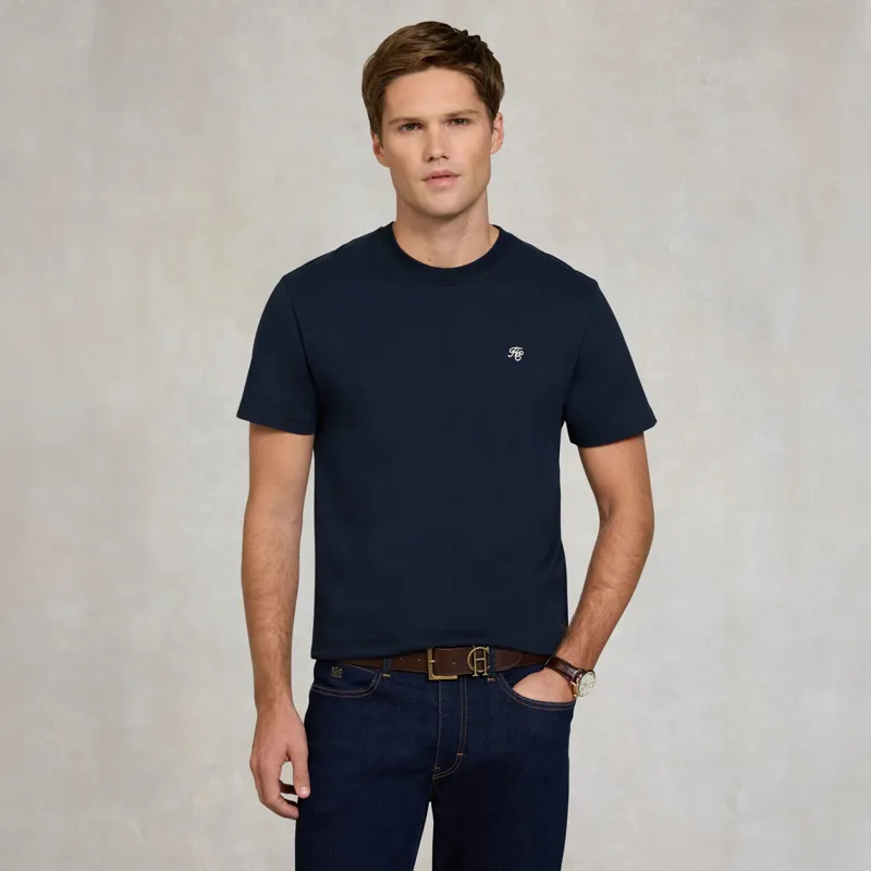 Holland Cooper Crew Neck Mens T-Shirt - Ink Navy