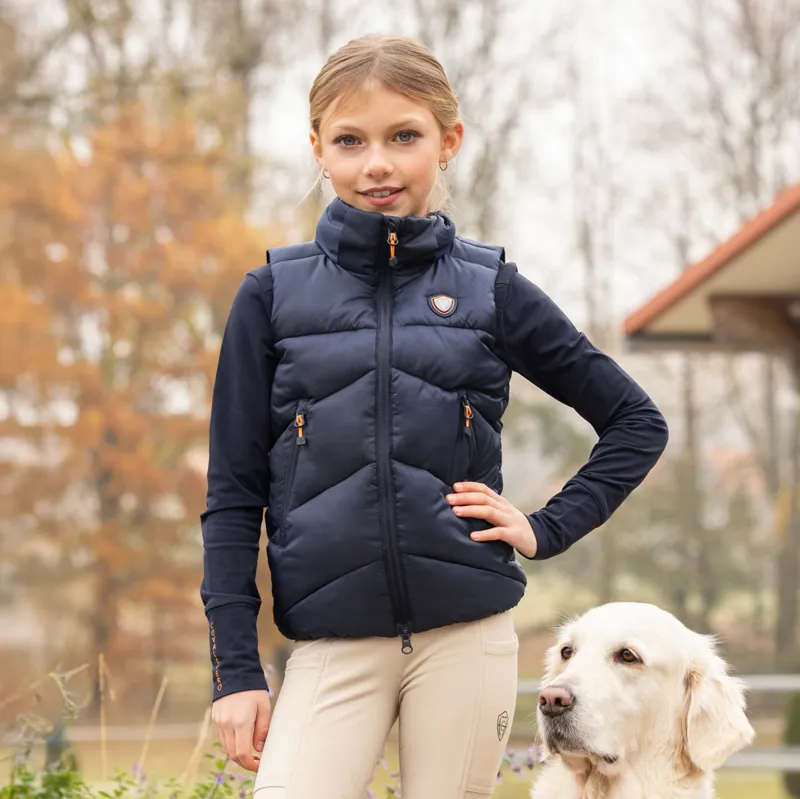 Covalliero Junior Padded Gilet - Dark Navy
