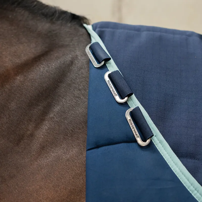 Rambo 200g Stable Rug with Magnetic Closures - Navy/Witney Dynasty-4