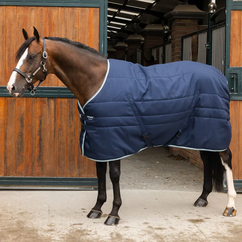 Rambo 200g Stable Rug with Magnetic Closures - Navy/Witney Dynasty