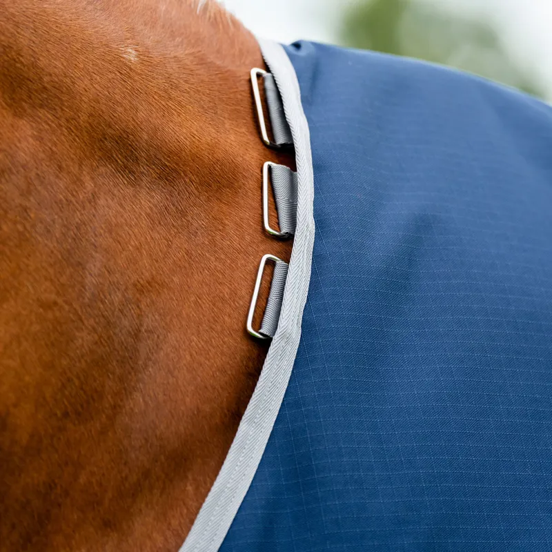 Amigo Ripstop 900D Standard Neck 200g Turnout Rug - Navy/Titanium-1
