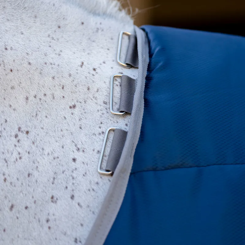 Amigo Ripstop Insulator 50g Standard Neck Stable Rug - Navy/Titanium/Grey-3