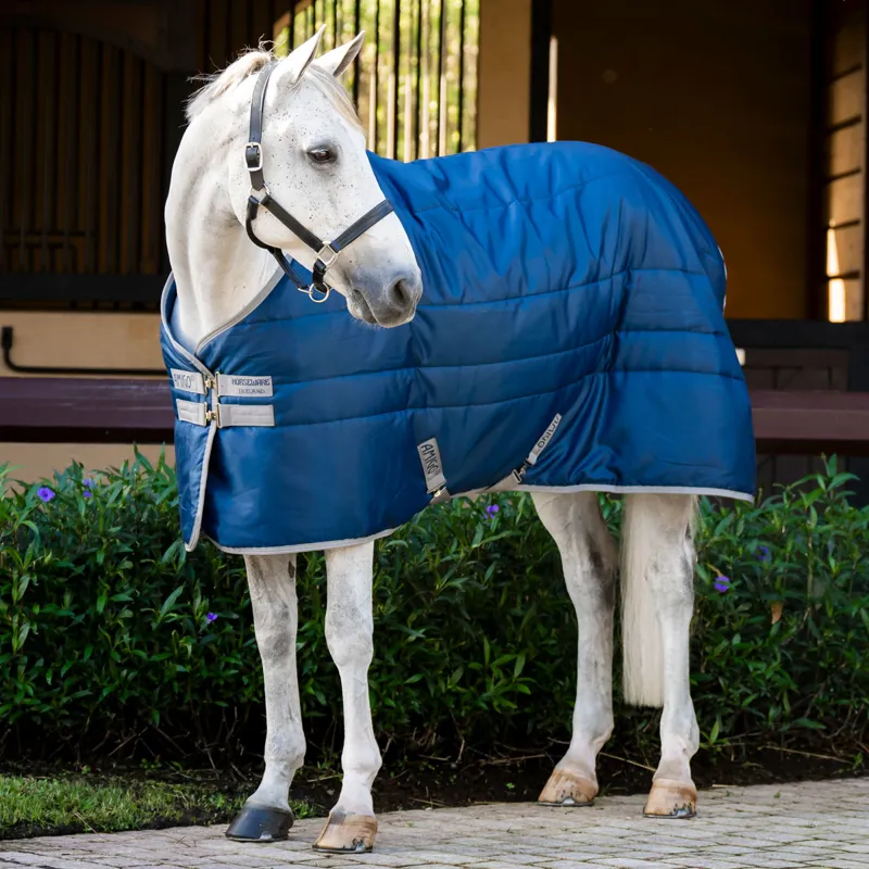 Amigo Ripstop Insulator 50g Standard Neck Stable Rug - Navy/Titanium/Grey