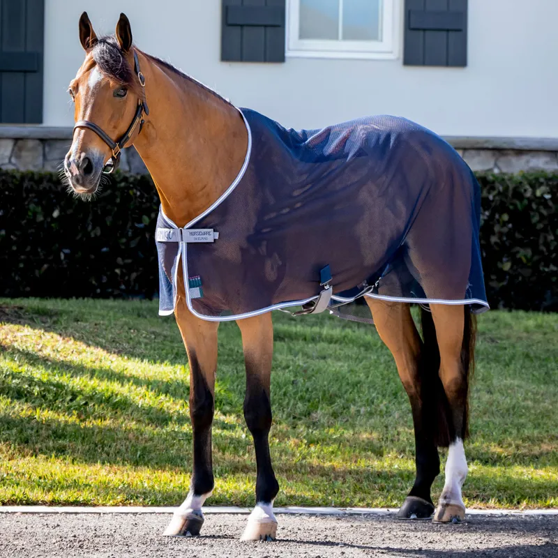 Amigo Net Cooler Rug - Navy/Titanium Grey/Silver