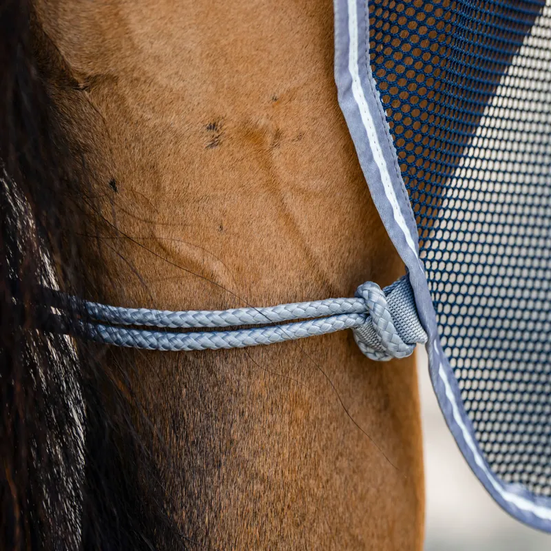 Amigo Net Cooler Rug - Navy/Titanium Grey/Silver-3