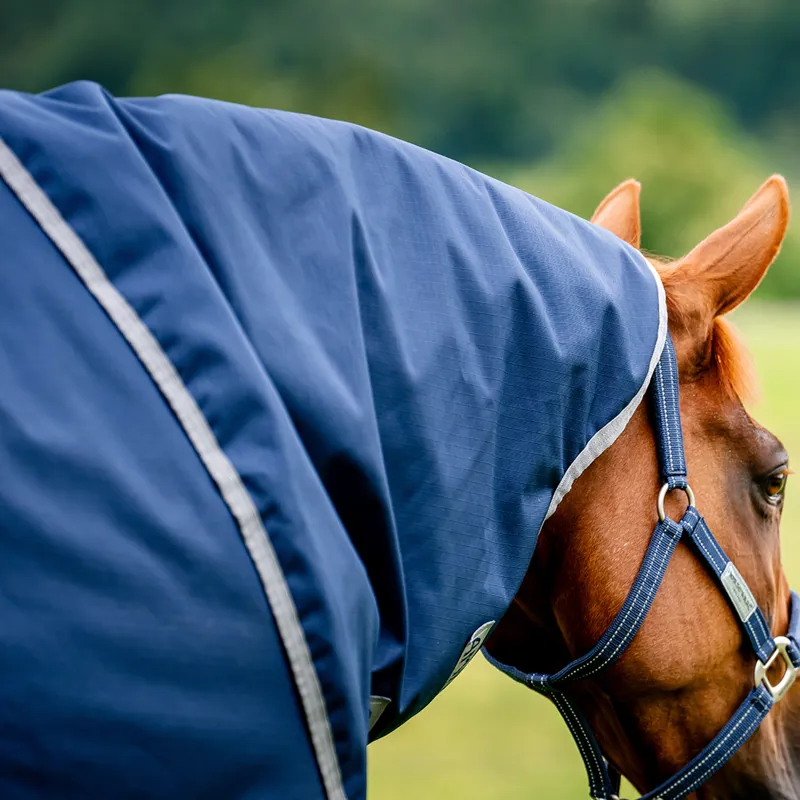 Amigo Ripstop 900D Plus 100g Turnout Rug - Navy/Titanium Grey-1