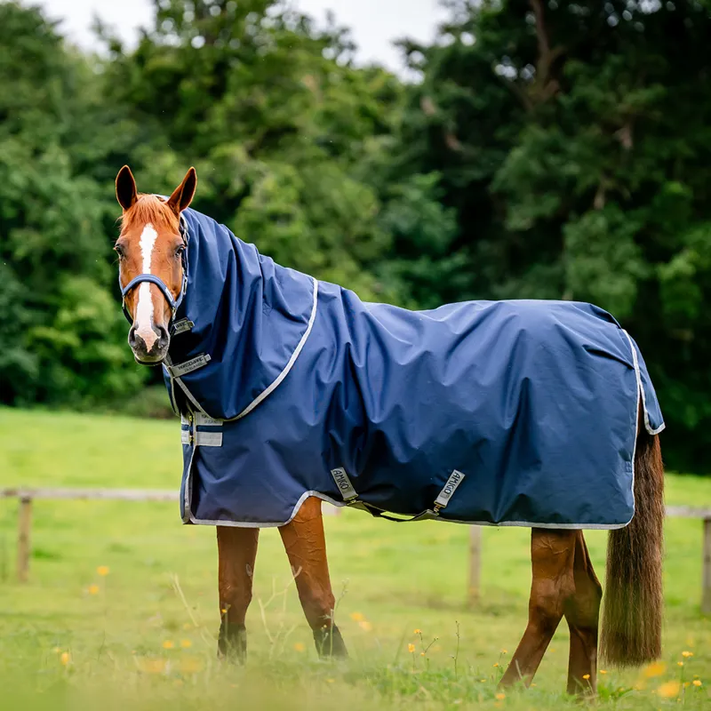 Amigo Ripstop 900D Plus 100g Turnout Rug - Navy/Titanium Grey-3
