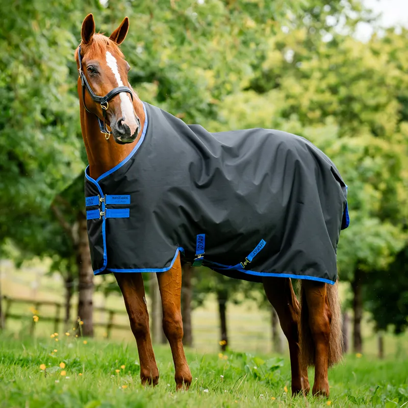 Amigo Ripstop 900D Standard Neck 50g Turnout Rug - Black/Blue