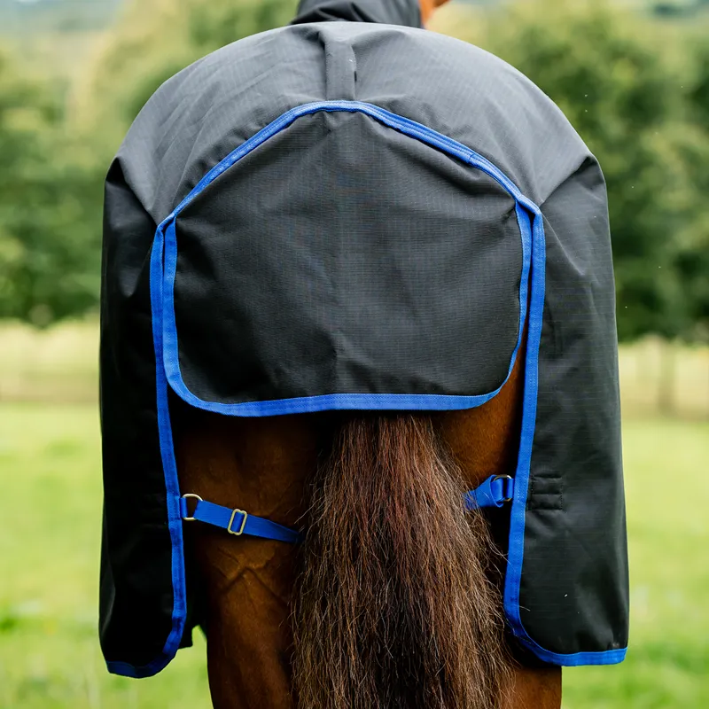 Amigo Ripstop 900D Standard Neck 50g Turnout Rug - Black/Blue-3