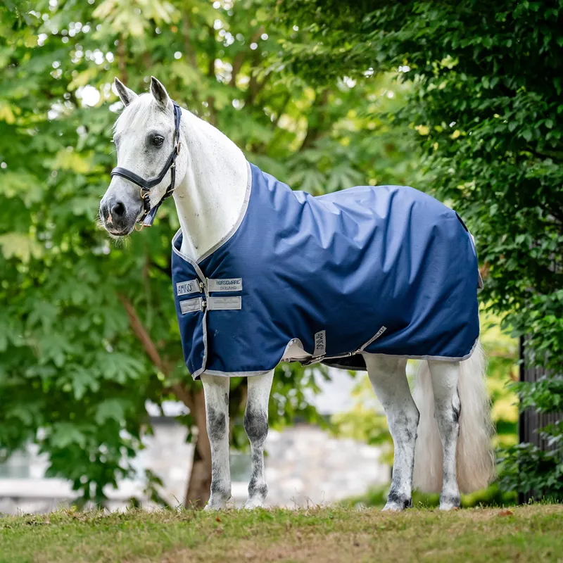 Amigo Ripstop 900D Standard Neck 50g Turnout Rug - Navy/Titanium Grey