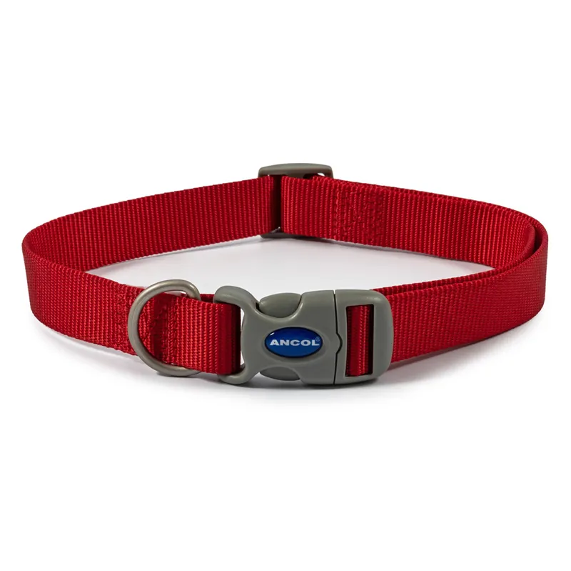 Ancol Viva Adjustable Dog Collar - Red